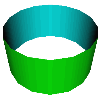 Two-sided material demonstration